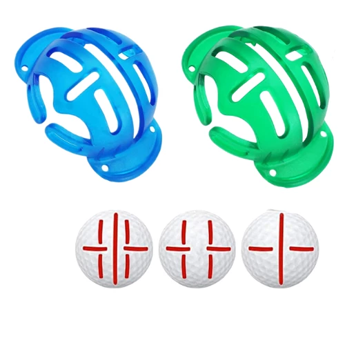 GolfBasic Golf Ball Marking Clips & Pen - Bundle Set Markers & Hat Clips