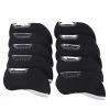 Head Covers GolfBasic Neoprene Iron Face Covers - Black