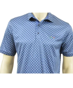 Greg Norman Men's Around The Course Print Polo T-Shirt (US Size) Apparels