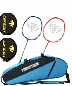 Carlton Badminton Rackets Carlton Solar 500 Badminton Racket (2 Pcs Racket & Powastride Kit Bag)