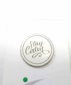 GolfBasic Stay Calm Magnetic Marker & Hat Clip Markers & Hat Clips