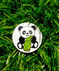 GolfBasic Panda Magnetic Cap Clip & Panda Ball Marker
