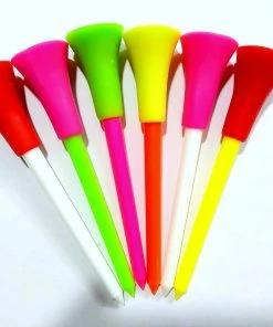 GolfBasic Rubber Cushion Golf Tees - 3 Sizes