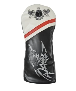 GolfBasic Embroidered Wood Head Covers (Set Of 3 Pcs)