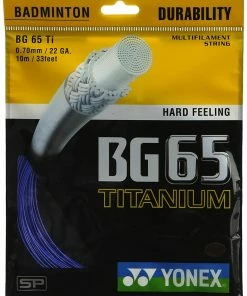 Yonex BG 65 Titanium Badminton String (Assorted)