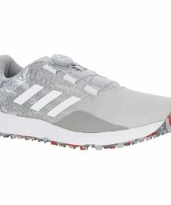 Adidas S2G Boa Wide Spikeless Golf Shoes (Gray/White)
