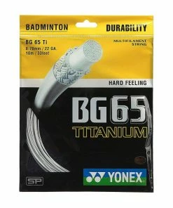 Yonex BG 65 Titanium Badminton String (Assorted)