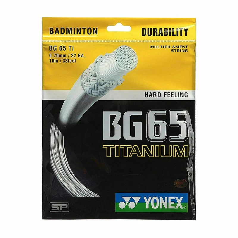 Yonex BG 65 Titanium Badminton String (Assorted)