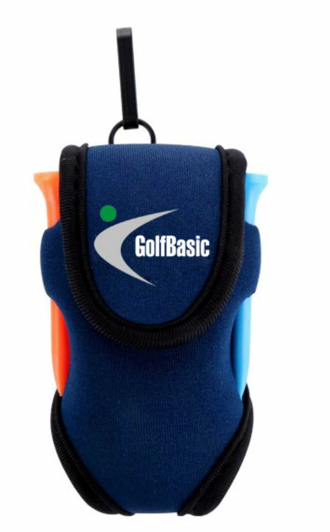 GolfBasic Blue Neoprene Ball Pouch