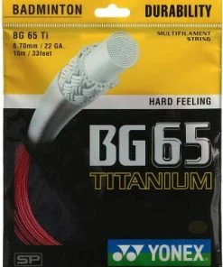 Yonex BG 65 Titanium Badminton String (Assorted)