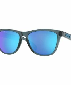 Oakley 0OO9013 FrogSkins Crystal Black Prizm Sapphr Irid Polar Sunglasses- Only Prepaid Order