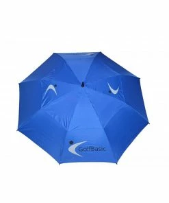 GolfBasic EP Coated Double Canopy Golf Umbrella (Blue)