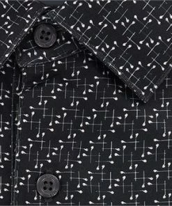 Greg Norman Men's ML75 Microlux Iron Print Polo T-Shirt (US Size) Apparels