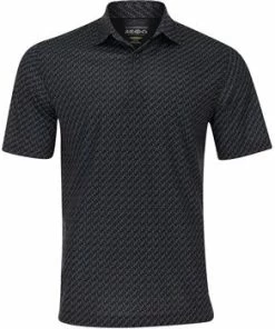 Greg Norman Men's ML75 Microlux Iron Print Polo T-Shirt (US Size) Apparels