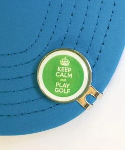 GolfBasic Keep Calm Magnetic Marker & Hat Clip