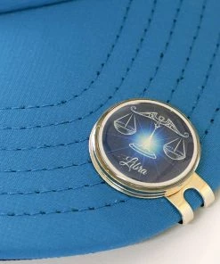 GolfBasic & Zodiac Sign Magnetic Cap Clip & Ball Marker (Pack Of 1 Clip & 2 Markers)