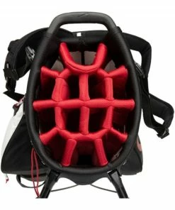 Nike Air Hybrid Golf Stand Bag - White/Black/Red Golf Bag