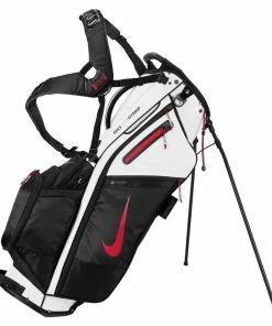 Nike Air Hybrid Golf Stand Bag - White/Black/Red Golf Bag