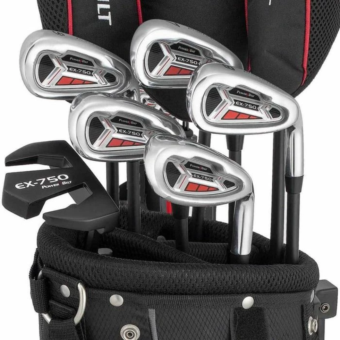 PowerBilt EX750 Steel/Graphite MRH Package Golf Set
