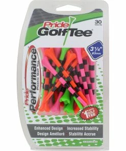 Pride Performance Striped Mixed Golf Tees (2 Sizes)