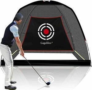 Practice Net & Hitting Mats GolfBasic Foldable Golf Practice BLACK Cage Net