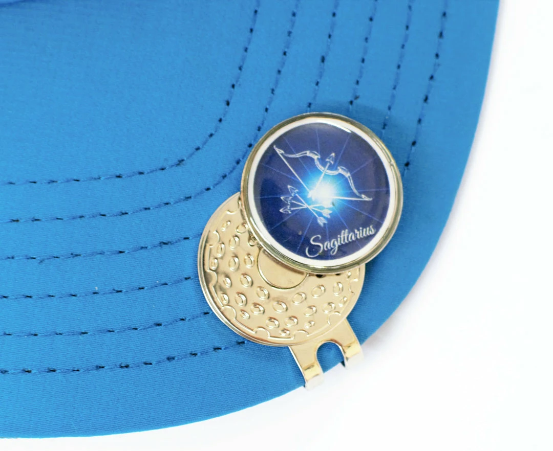 GolfBasic Zodiac Sign Magnetic Cap Clip & Ball Marker
