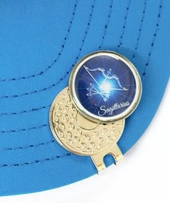 GolfBasic & Zodiac Sign Magnetic Cap Clip & Ball Marker (Pack Of 1 Clip & 2 Markers)
