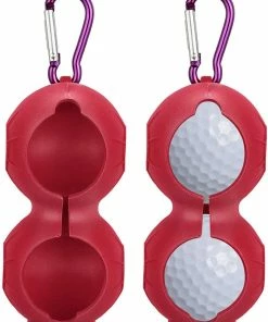 GolfBasic Ball Holder (Silicone) Pack Of 2 Pcs Ball Pouches & Holders