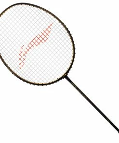 Li-Ning Wind Lite Stealth Unstrung Badminton Racket (Black/Gold)